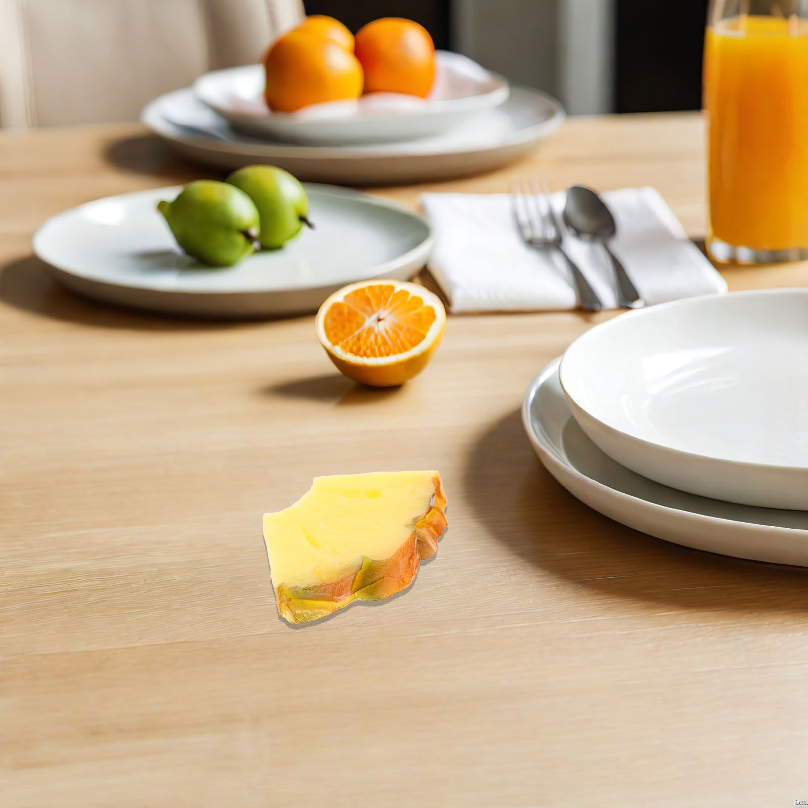 Photography Food - สับปะรดจำลอง 6 ชิ้น สำหรับถ่ายภาพอาหาร ตกแต่งบ้าน ครัว