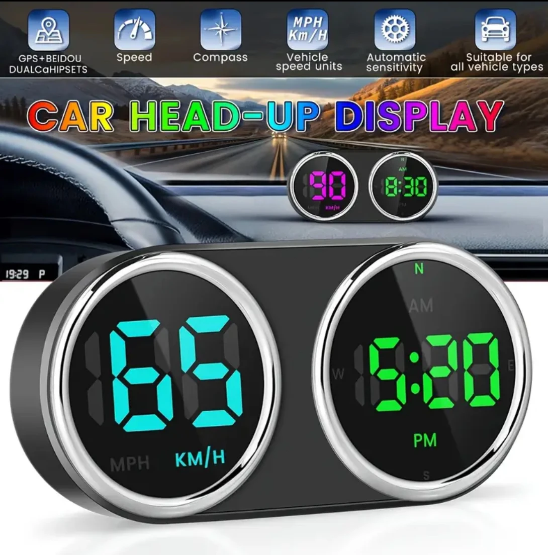 Intervalometer Timer - รถยนต์รถจักรยานยนต์นาฬิกาอิเล็กทรอนิกส์ GPS HUD KM/H MPH ความเร็ว