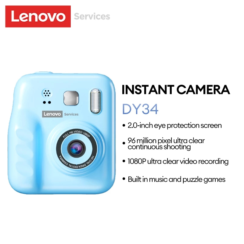 Photography Digital - กล้องถ่ายรูปพิมพ์ภาพทันทีสำหรับเด็ก Lenovo Color Printing Camera ความจุ