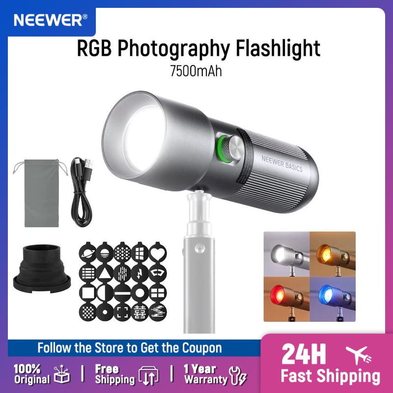 Strobe Light Studio - NEEWER BASICS FL10 ไฟฉาย LED การถ่ายภาพ