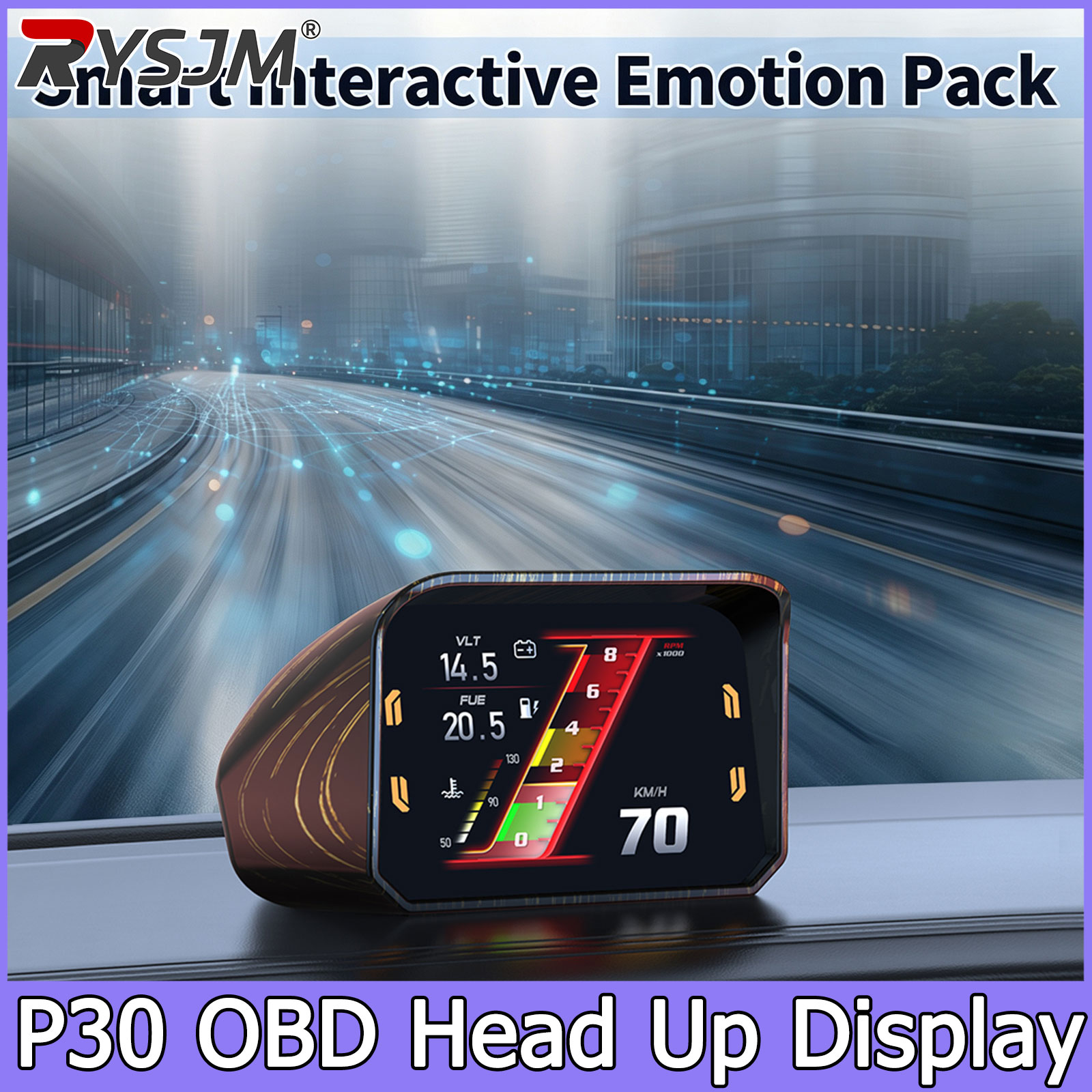 Intervalometer Timer - P30 มาตรวัดความเร็ว เครื่องวัดรอบเครื่องยนต์ HUD OBD2 จอแสดงผลคอมพิวเตอร์ในรถยนต์