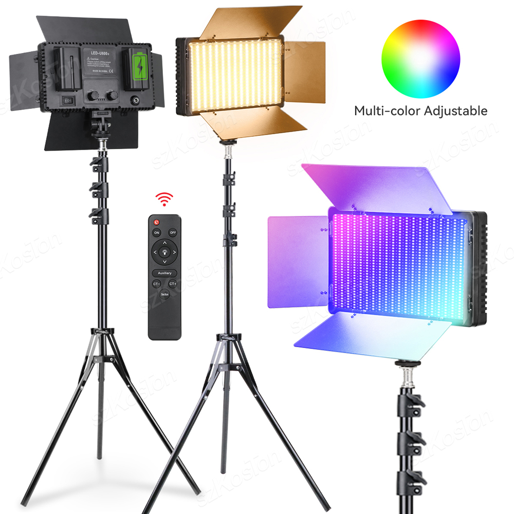 Strobe Light Studio - RGB แผงไฟ LED สำหรับถ่ายวิดีโอถ่ายภาพชุดโคมไฟสตูดิโอถ่ายภาพสำหรับบันทึกวิดีโอ YouTube TikTok