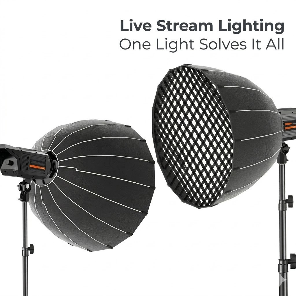 Strobe Light Studio - ไฟวิดีโอ LED สำหรับสตูดิโอ 100W 200W EU