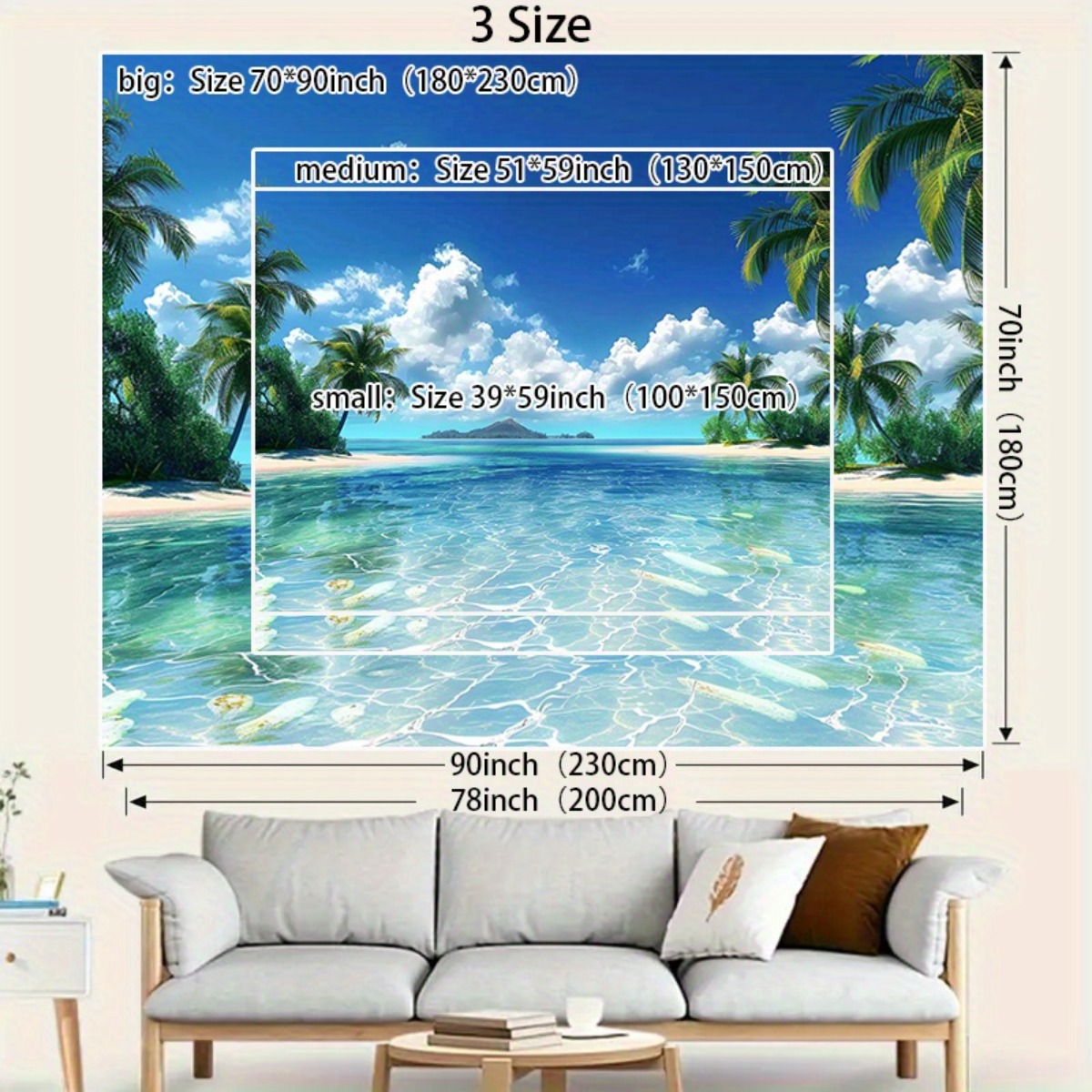 ชายหาดเขตร้อนฉากหลังโพลีเอสเตอ - Photography Aesthetic บทวิจารณ์และราคา