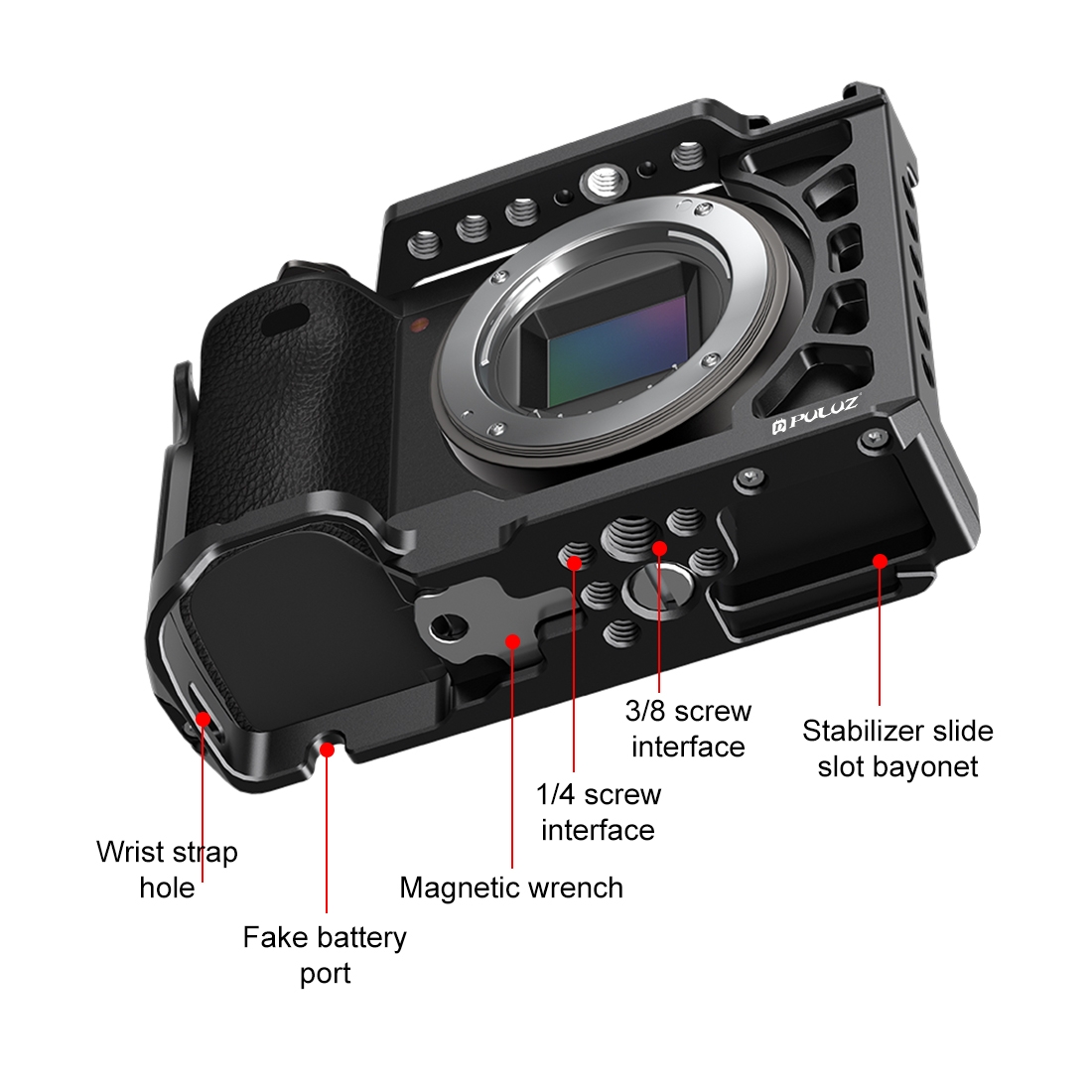 PULUZ โลหะกล้องขยาย Mount Stab - Camera Cage Rig บทวิจารณ์และราคา