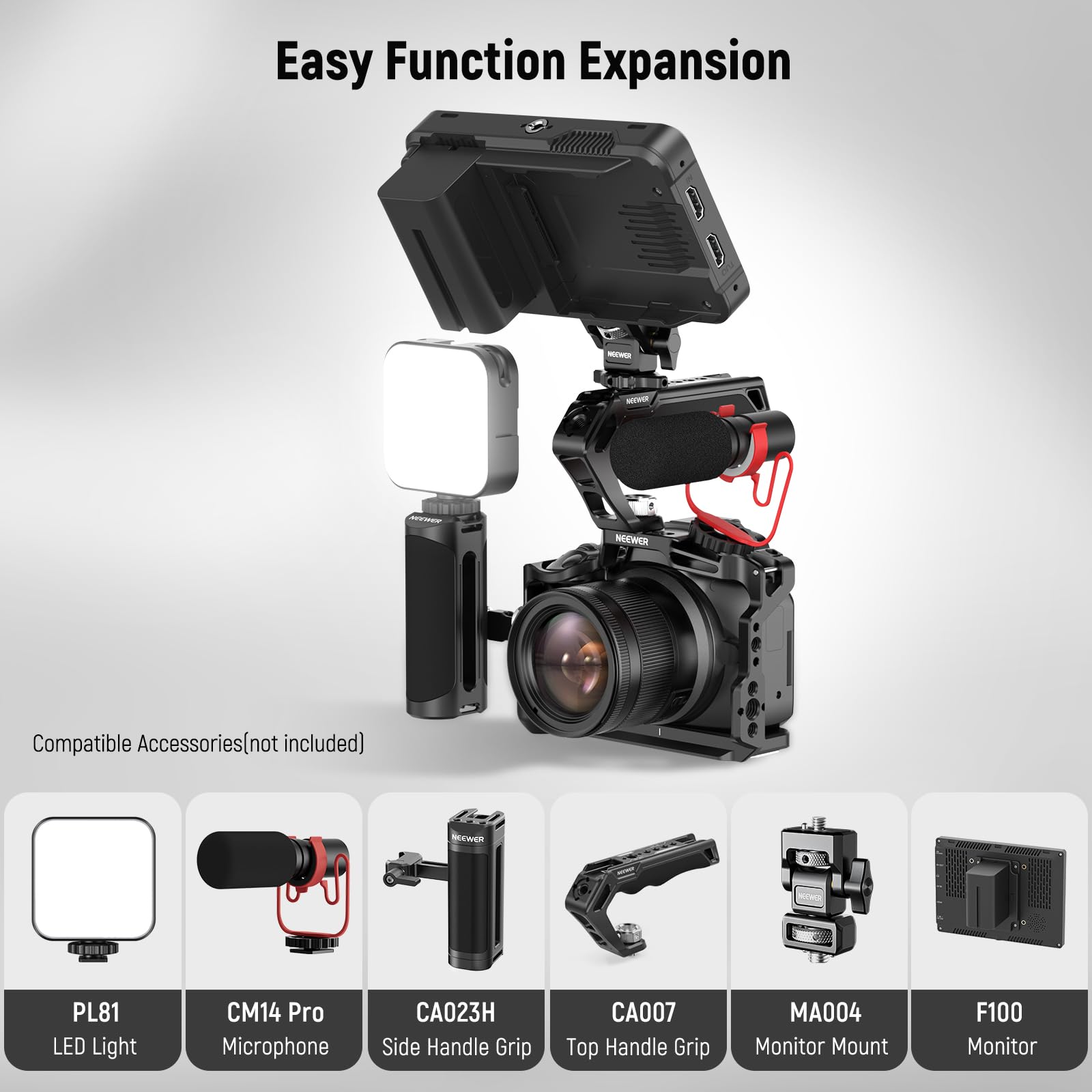 NEEWER R50 กล้องใช้งานร่วมกับ  - Camera Cage Rig บทวิจารณ์และราคา