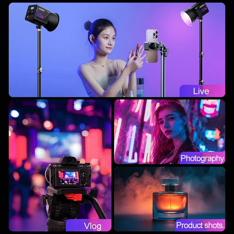 RGB Video Light แบบพกพา LED สต - Strobe Light Studio บทวิจารณ์และราคา