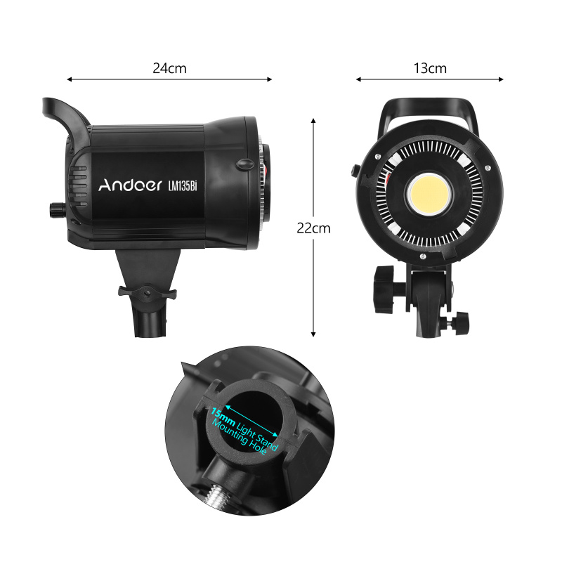 Andoer LM135Bi แบบพกพา LED การ - Strobe Light Studio บทวิจารณ์และราคา