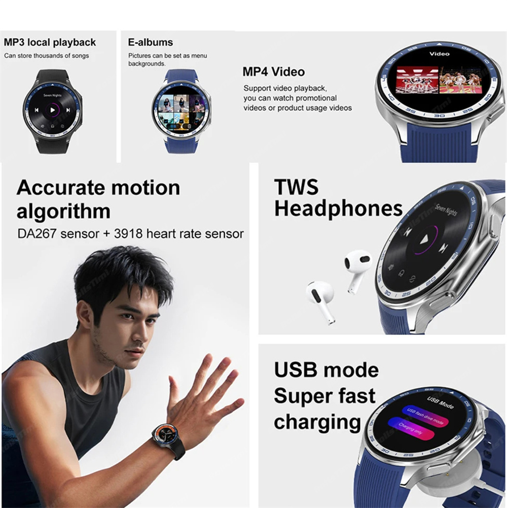 1.43 AMOLEDสมาร์ทนาฬิกา3D Surr - Intervalometer Timer บทวิจารณ์และราคา