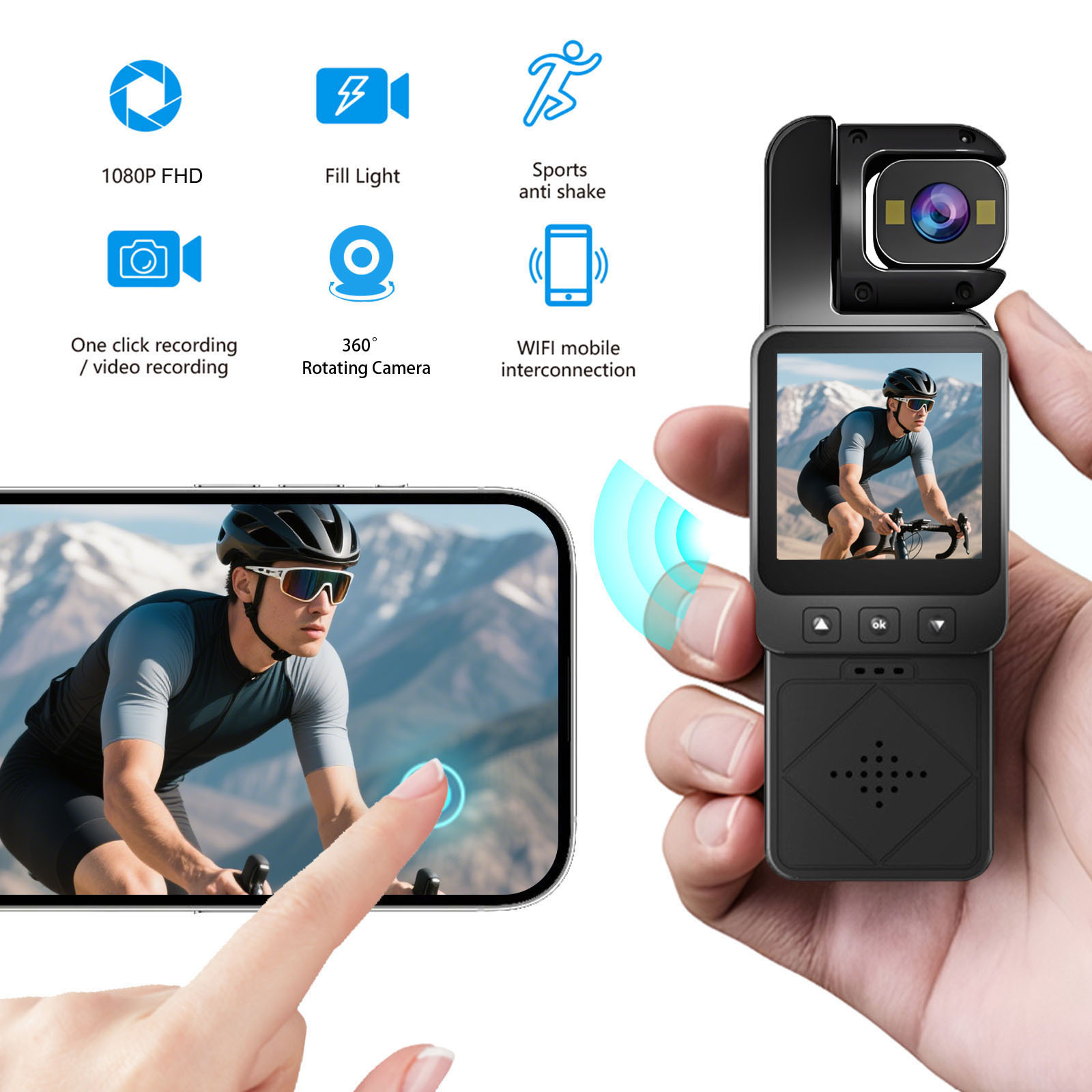 กล้องแอคชั่นพกพา DV02 4K HD180 - Photography Blog บทวิจารณ์และราคา