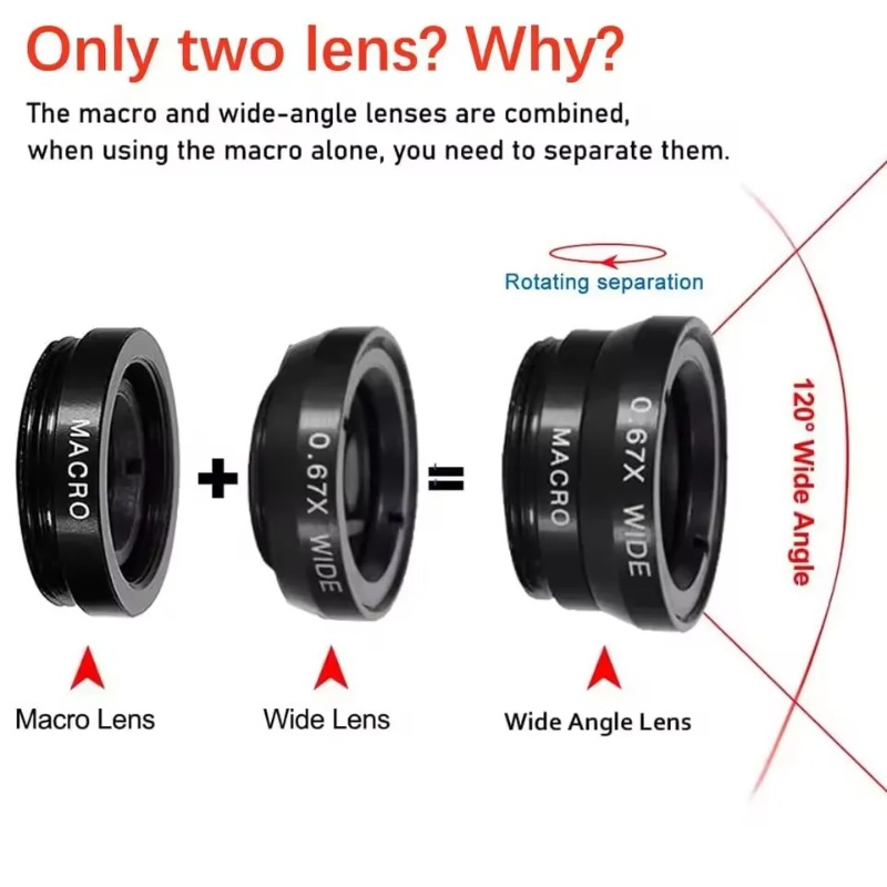 ชุดเลนส์โทรศัพท์ภายนอก เลนส์ฟิ - Photography High Angle บทวิจารณ์และราคา