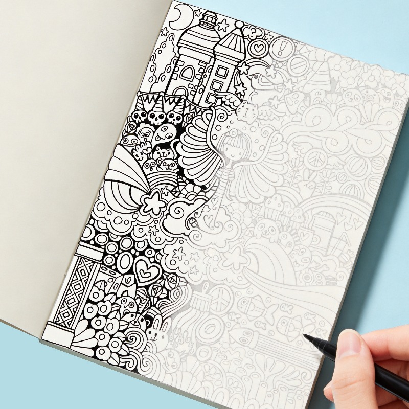 หนังสือระบายสีลายเส้นวาดมือสำห - Photography Book บทวิจารณ์และราคา
