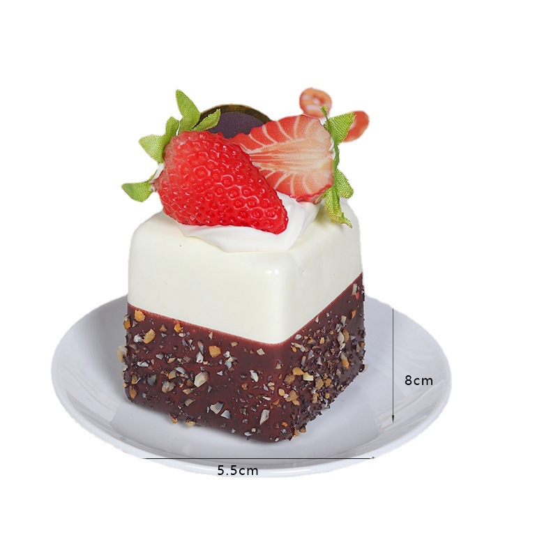 เค้กผลไม้ประดิษฐ์ 1 ชิ้น บิสกิ - Photography Food บทวิจารณ์และราคา
