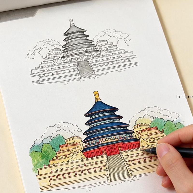 สมุดระบายสีสำหรับสถาปัตยกรรมโบ - Photography Book บทวิจารณ์และราคา