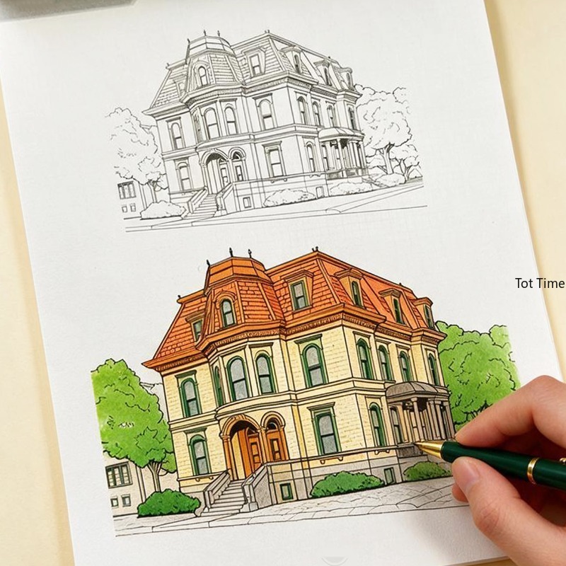 สมุดระบายสีสำหรับสถาปัตยกรรมโบ - Photography Book บทวิจารณ์และราคา