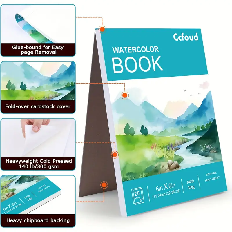 2 ชิ้น 12 แผ่นสีน้ํา Sketchboo - Photography Book บทวิจารณ์และราคา