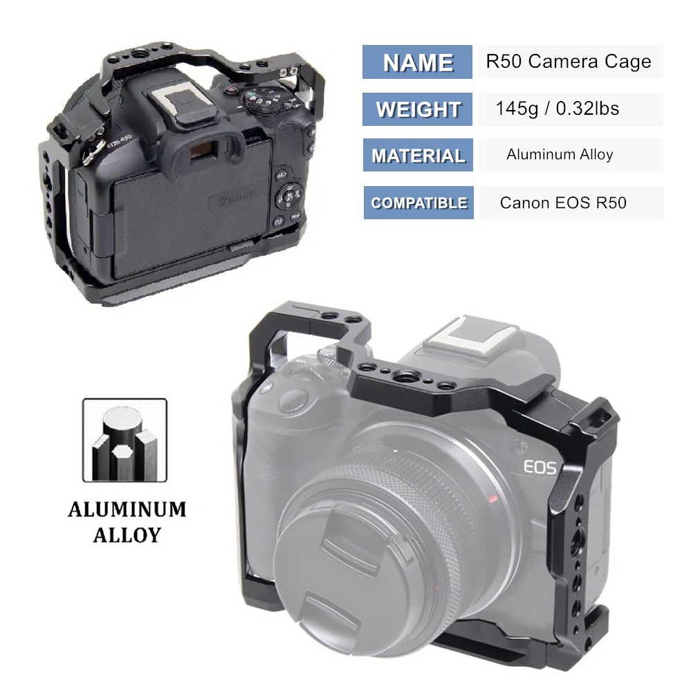 เคสกล้อง R50 สำหรับ Canon EOS  - Camera Cage Rig บทวิจารณ์และราคา