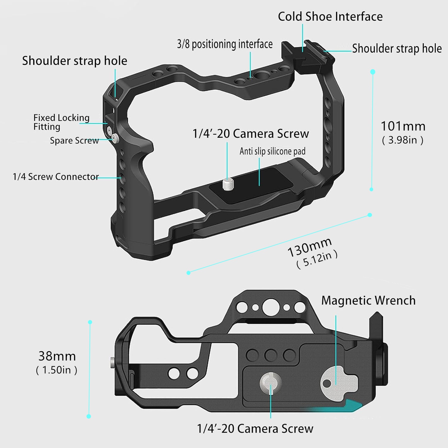 เคสกล้อง R50 สำหรับ Canon EOS  - Camera Cage Rig บทวิจารณ์และราคา