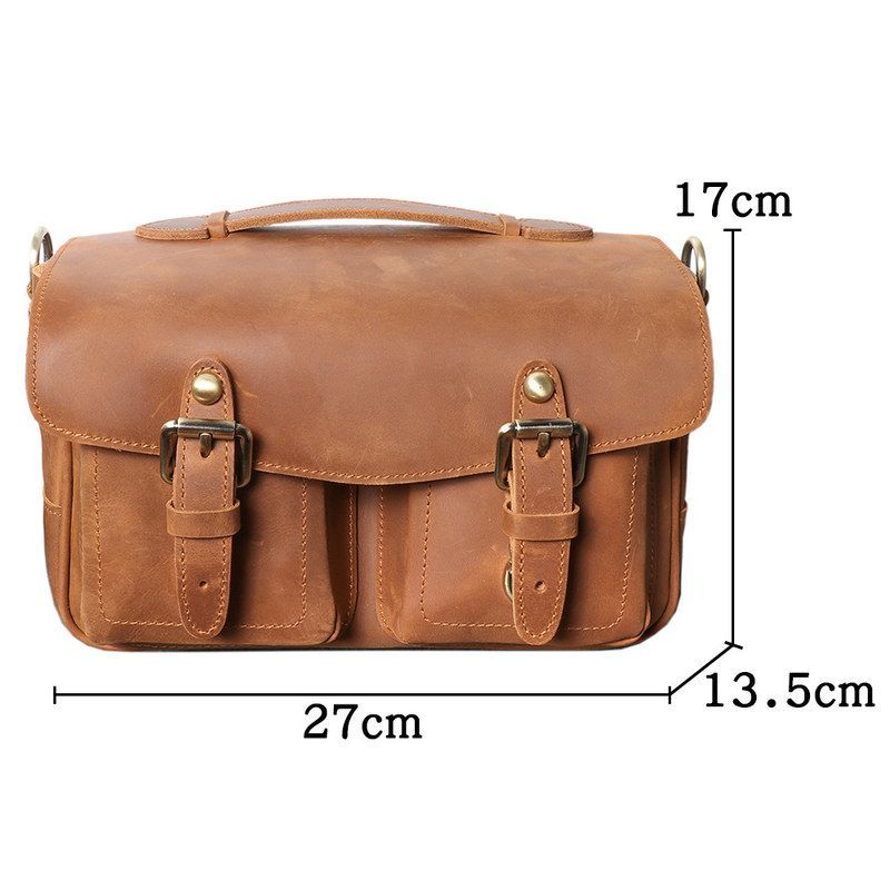 กระเป๋ากล้องหนังวัวแท้ชั้นบนสุ - Photography Vintage Style บทวิจารณ์และราคา