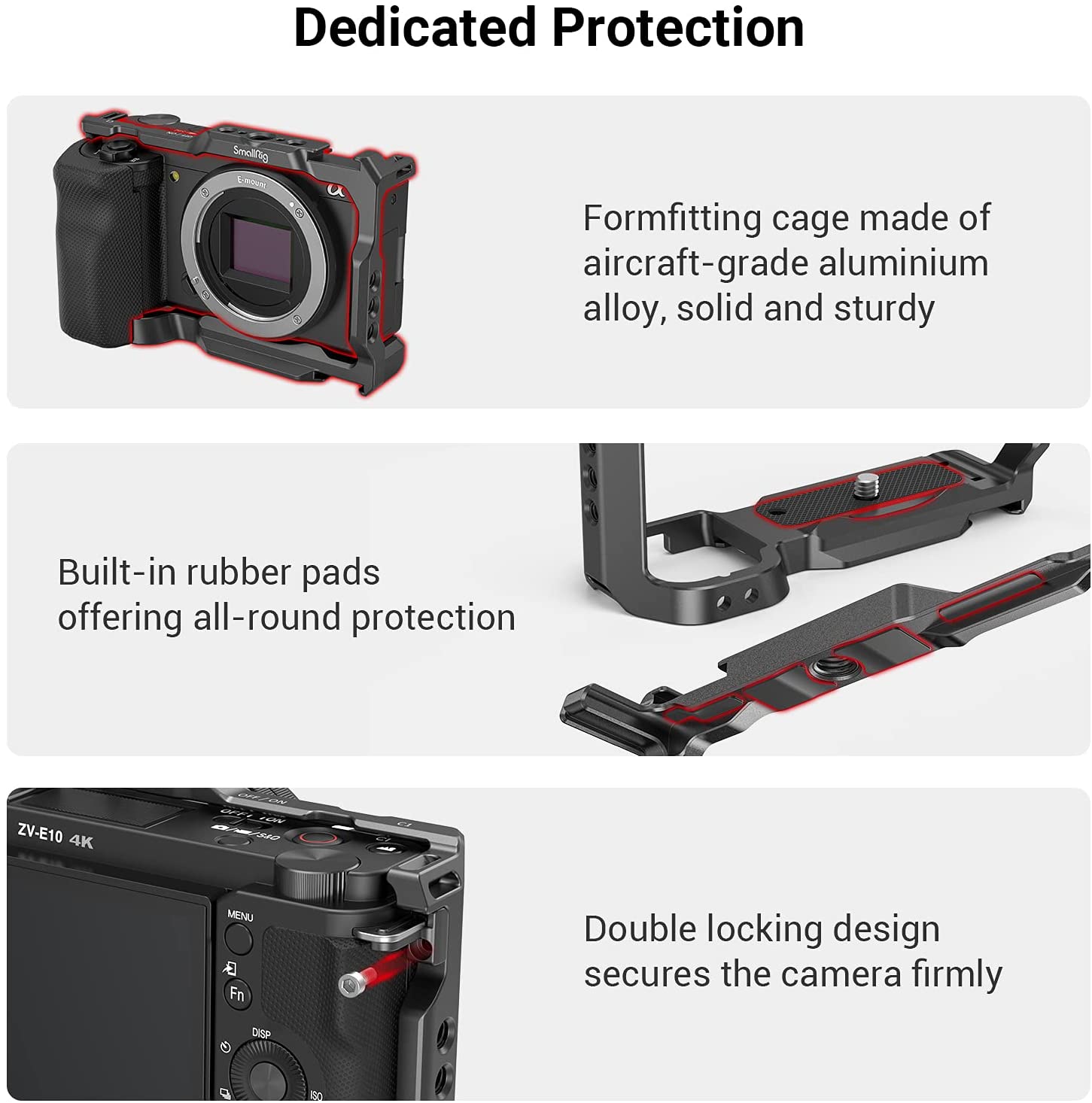 SmallRig สำหรับ Sony ZVE10กล้อ - Camera Cage Rig บทวิจารณ์และราคา
